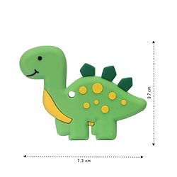 Babyhug 100% Silicone Teether Dinosaur Print - Green
