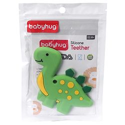 Babyhug 100% Silicone Teether Dinosaur Print - Green