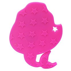Babyhug 100% Silicone Teether Mermaid Print - Pink