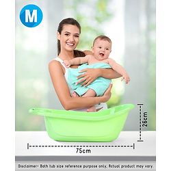 Babyhug Medium Size Bath Tub (Print May Vary) - Green