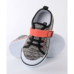 Cute Walk by Babyhug Canvas Shoes - Black - 28 Black