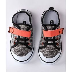 Cute Walk by Babyhug Canvas Shoes - Black - 28 Black