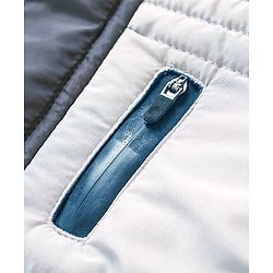 Babyhug Full Sleeves Padded Jacket With Side Pockets - Grey