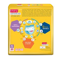 Babyhug Advanced Pant Style Diapers Small (S) Size - 20 Pieces