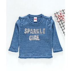 Babyhug Full Sleeves Pullover Sweater - Blue
