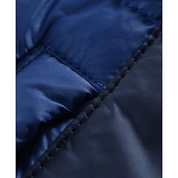 Babyhug Full Sleeves Hooded Winter Jacket - Navy Blue