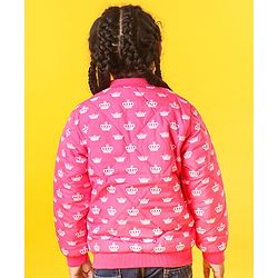 Babyhug Full Sleeves Quilted Jacket - Pink