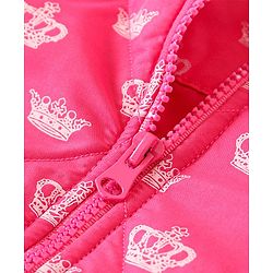 Babyhug Full Sleeves Quilted Jacket - Pink