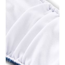 Babyhug Free Size Reusable Cloth Diaper With Insert Denim Print - Blue