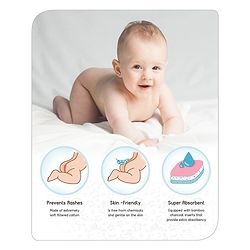 Babyhug Free Size Reusable Cloth Diaper With Insert - Pink