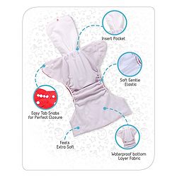 Babyhug Free Size Reusable Cloth Diaper With Insert - Green