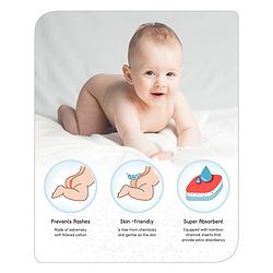 Babyhug Free Size Reusable Cloth Diaper With Insert - Green