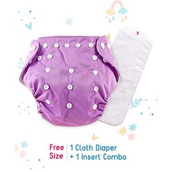 Babyhug Free Size Reusable Cloth Diaper With Insert - Green