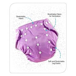 Babyhug Free Size Reusable Cloth Diaper With Insert - Green