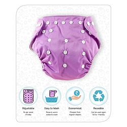 Babyhug Free Size Reusable Cloth Diaper With Insert - Green