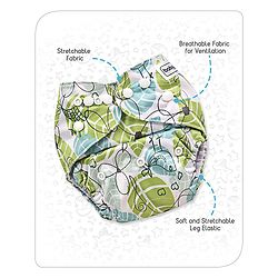 Babyhug Free Size Reusable Cloth Diaper With Insert - White (Packaging May Vary)