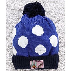 Babyhug Woollen Cap Mittens & Muffler Set - Purple