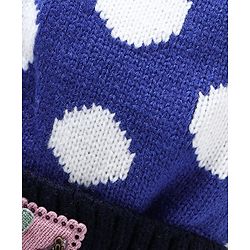 Babyhug Woollen Cap Mittens & Muffler Set - Purple