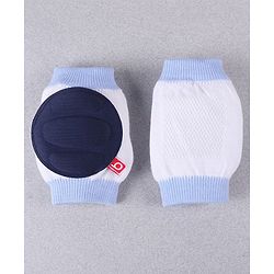 Babyhug Elbow & Knee Protection Pads White and Navy Blue (Design May Vary)
