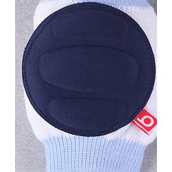 Babyhug Elbow & Knee Protection Pads White and Navy Blue (Design May Vary)