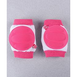 Babyhug Elbow & Knee Protection Pads Pink and White (Design May Vary)