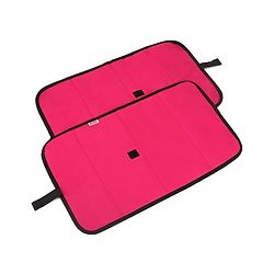 Babyhug Diaper Changing Mat Pack of 2 - Pink Grey - 57.5 x 32.5 cm Pink
