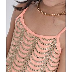 Babyhug Singlet Full Length Gown - Peach