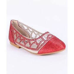 Cute Walk by Babyhug Bellies Glitter Pattern - Red
