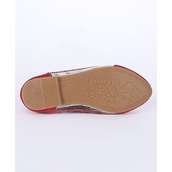 Cute Walk by Babyhug Bellies Glitter Pattern - Red