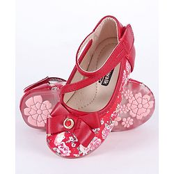 Cute Walk by Babyhug Floral Printed Bellies - Red