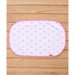 Babyhug Premium 3 Piece Nest Gadda Set With Diaper Changing Mat in Polka Dots Print - Green