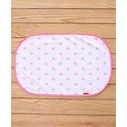 Babyhug Premium 3 Piece Nest Gadda Set With Diaper Changing Mat in Polka Dots Print - Green