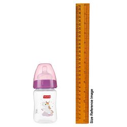Babyhug Wide Neck Sterilizable Polypropylene Feeding Bottle Pink - 150 ml