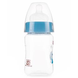 Babyhug Wide Neck Sterilizable Polypropylene Feeding Bottle Blue - 150 ml