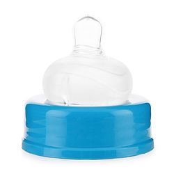 Babyhug Wide Neck Sterilizable Polypropylene Feeding Bottle Blue - 150 ml