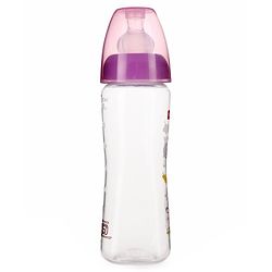 Babyhug Wide Neck Sterilizable Polypropylene Feeding Bottle Pink - 150 ml