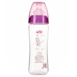 Babyhug Wide Neck Sterilizable Polypropylene Feeding Bottle Pink - 150 ml