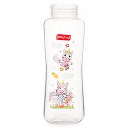 Babyhug Wide Neck Sterilizable Polypropylene Feeding Bottle Pink - 150 ml