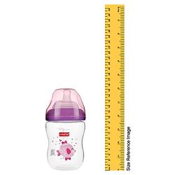 Babyhug Wide Neck Sterilizable Polypropylene Feeding Bottle Pink - 250 ml