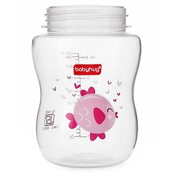 Babyhug Wide Neck Sterilizable Polypropylene Feeding Bottle Pink - 250 ml