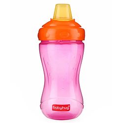 Babyhug Ergo Grip Soft Spout Sipper - Pink Orange