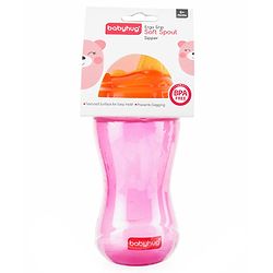 Babyhug Ergo Grip Soft Spout Sipper - Pink Orange