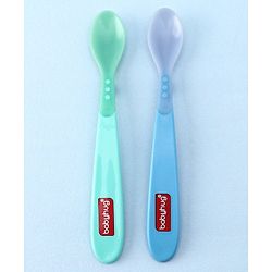 Babyhug Heat Sensitive Spoons 1.5ml Set of 2 - Blue Green