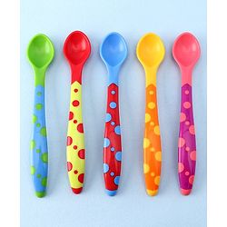 Babyhug Feeding Spoons 2 ml Set of 5 - Multicolor