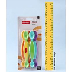Babyhug Dual Scoop Spoons Set of 5 - Multicolor