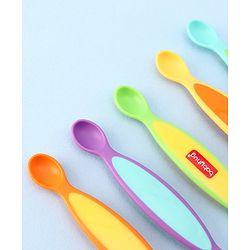 Babyhug Dual Scoop Spoons Set of 5 - Multicolor
