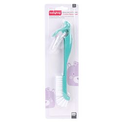 Babyhug Bottle Cleaning & Foldable Nipple Brush - Green