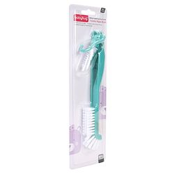 Babyhug Bottle Cleaning & Foldable Nipple Brush - Green
