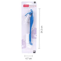Babyhug Bottle Cleaning & Foldable Nipple Brush - Green