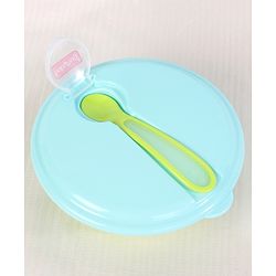 Babyhug Suction Bowl With Spoon Blue Green - 300 ml